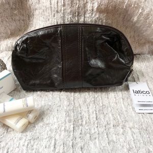 🆕New with tags GENUINE LEATHER LATICO SHAVE BAG